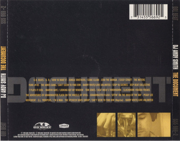 DJ Andy Smith : The Document (CD, Comp, Mixed)