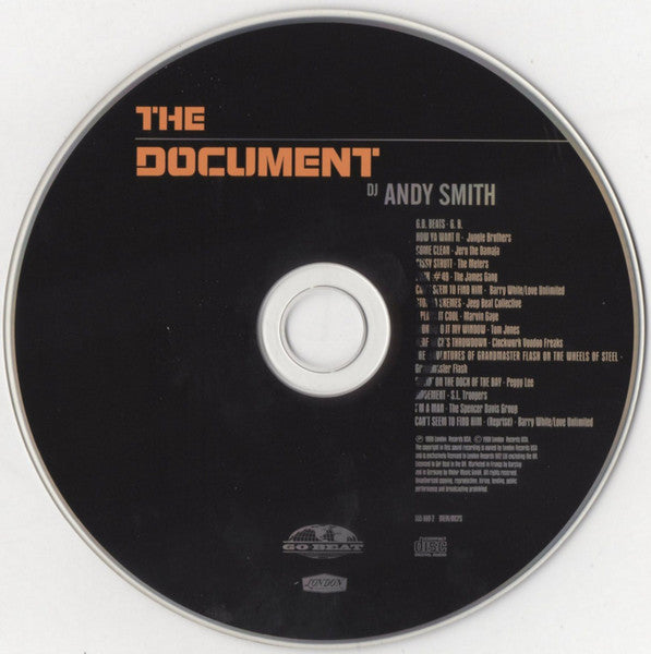 DJ Andy Smith : The Document (CD, Comp, Mixed)