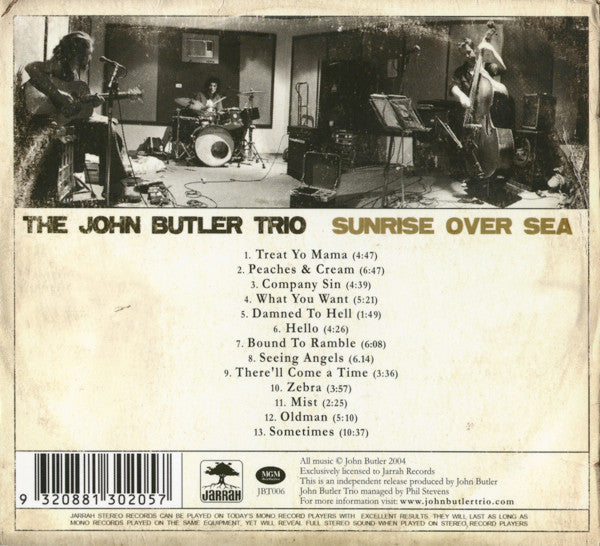 The John Butler Trio : Sunrise Over Sea (CD, Album, Dig)