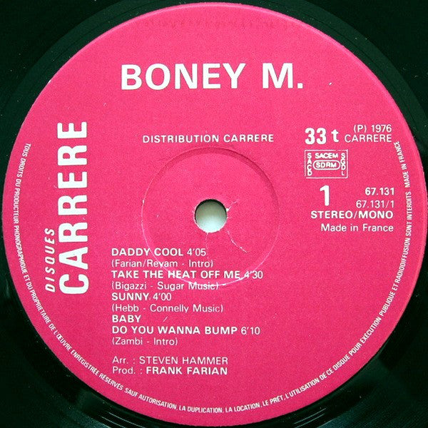 Boney M. : Daddy Cool (LP, Album)