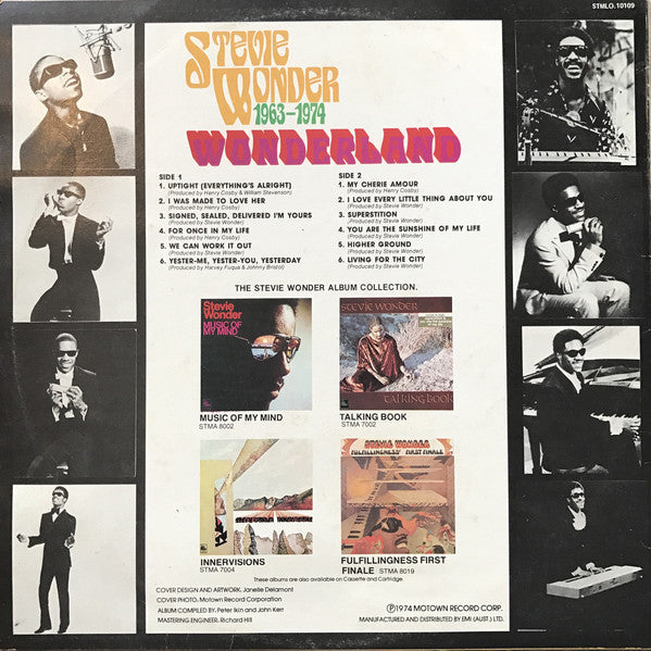 Stevie Wonder : 1963-1974 "Wonderland" (LP, Comp)