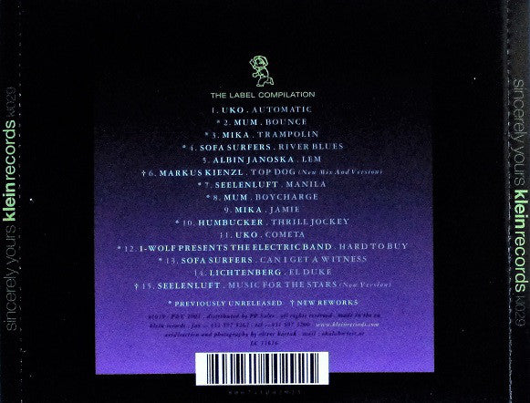 Various : Sincerely Yours (CD, Smplr)