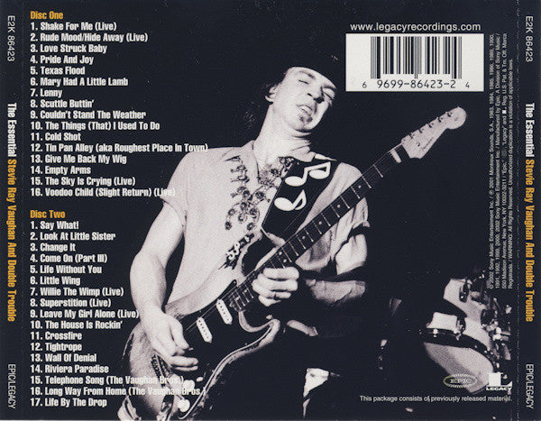 Stevie Ray Vaughan & Double Trouble : The Essential Stevie Ray Vaughan And Double Trouble (2xCD, Comp, Ltd, RM)
