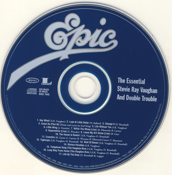 Stevie Ray Vaughan & Double Trouble : The Essential Stevie Ray Vaughan And Double Trouble (2xCD, Comp, Ltd, RM)