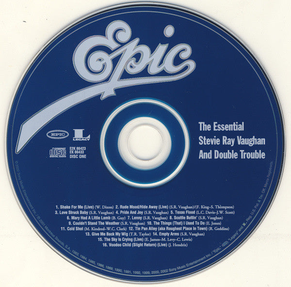 Stevie Ray Vaughan & Double Trouble : The Essential Stevie Ray Vaughan And Double Trouble (2xCD, Comp, Ltd, RM)
