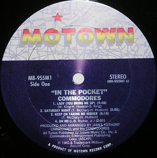 Commodores : In The Pocket (LP, Album)