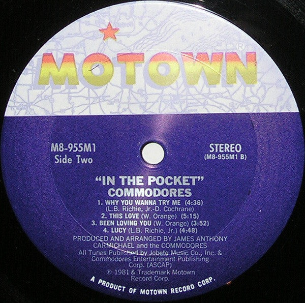 Commodores : In The Pocket (LP, Album)