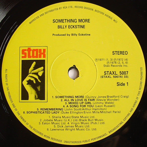 Billy Eckstine : Something More (LP, Comp)