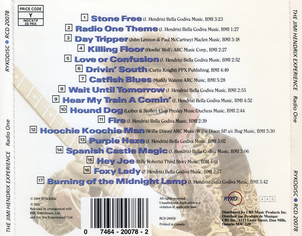 The Jimi Hendrix Experience : Radio One (CD, Album)