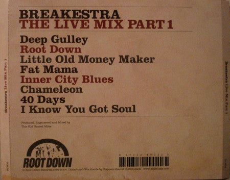Breakestra : The Live Mix Part 1 (CD)