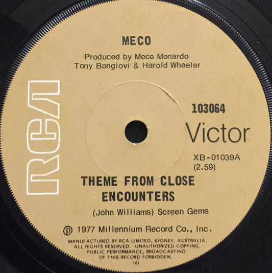 Meco Monardo : Theme From Close Encounters (7", Single)