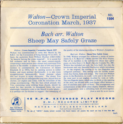 Sir William Walton, Philharmonia Orchestra : Crown Imperial (Coronation March 1937) (7", EP)