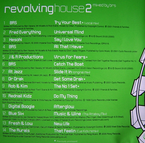 BRS : Revolving House 2 (CD, Mixed)