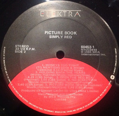 Simply Red : Picture Book (LP, Album)