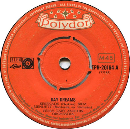Ferry Taby And His Orchestra / Walter Gunther And His Orchestra* : Day Dreams (7", EP, Mono)