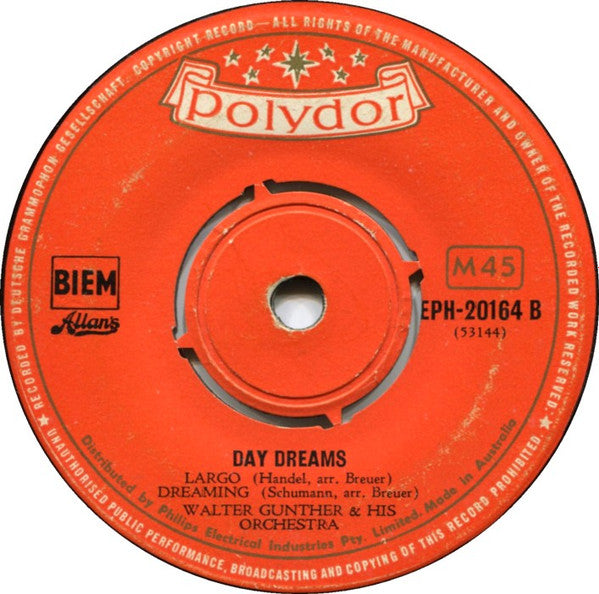 Ferry Taby And His Orchestra / Walter Gunther And His Orchestra* : Day Dreams (7", EP, Mono)