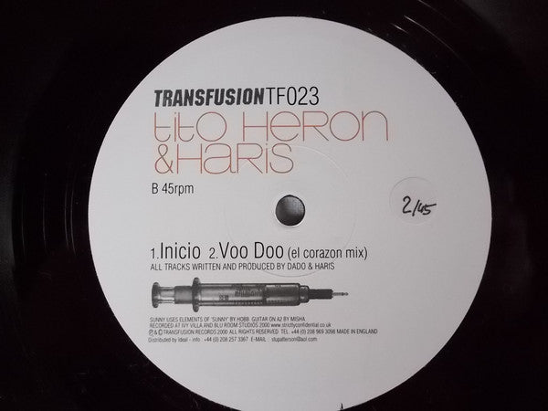 Tito Heron & Haris Custovic : Sunny (12")