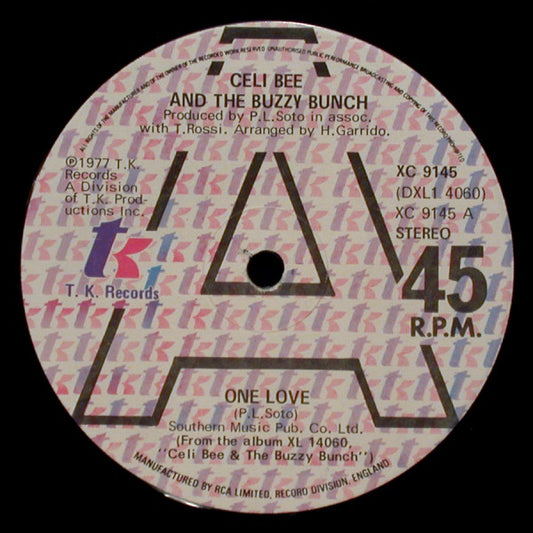 Celi Bee & The Buzzy Bunch : One Love / Hurt Me, Hurt Me (12")