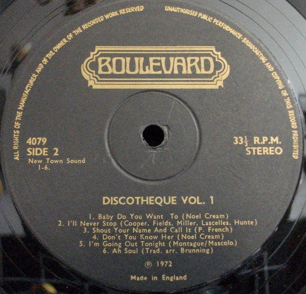 Various : Discotheque Volume 1 (LP, Comp)