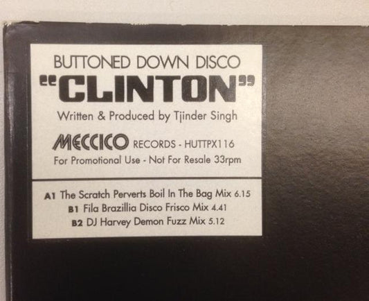 Clinton : Buttoned Down Disco (Remixes) (12")