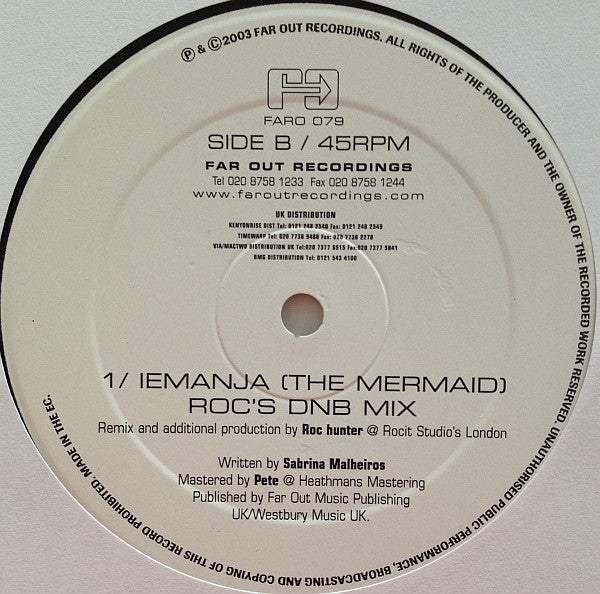 Sabrina Malheiros : Iemanja (The Mermaid) (12")