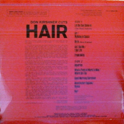The Don Kirshner Concept : Don Kirshner Cuts "Hair" (LP, Album)