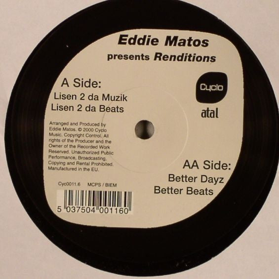 Eddie Matos : Renditions (12")