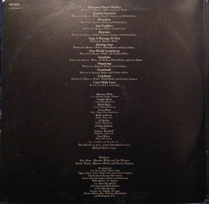 Earth, Wind & Fire : Gratitude (2xLP, Album, Gat)