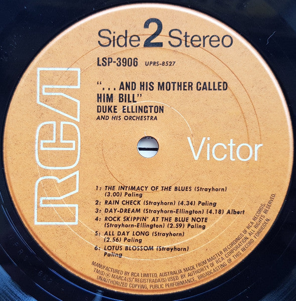 Duke Ellington And His Orchestra : "...And His Mother Called Him Bill" (LP, Album)